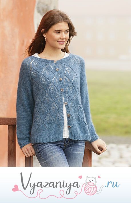 Кофта «Голубые елочки»