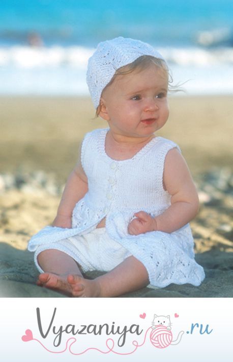 Комплект из платья и шапочки для малышки Beach Baby