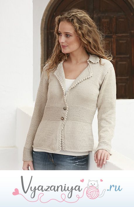 Жакет с откидным воротником