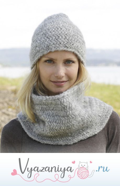 Комплект из шапки и снуда: Эмми Грей