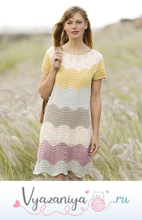 Платье с волнами