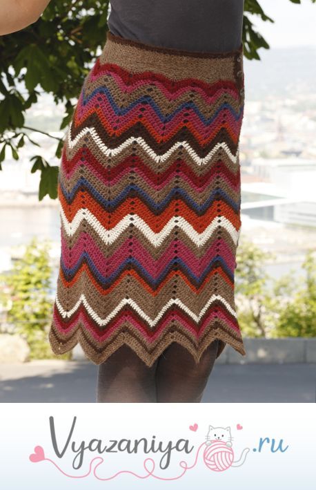 Юбка крючком: Ослепляющая