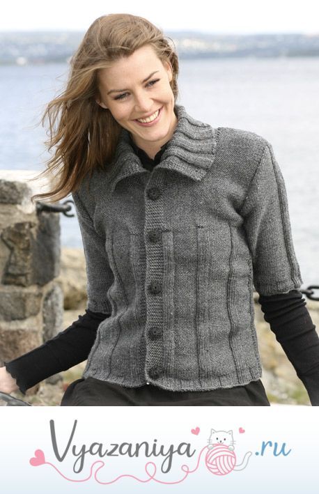 Кокетливый жакет с резинкой