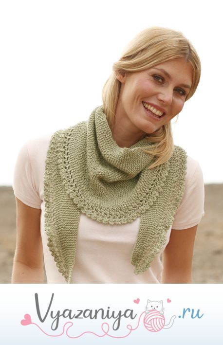 Шалька спицами: Забота