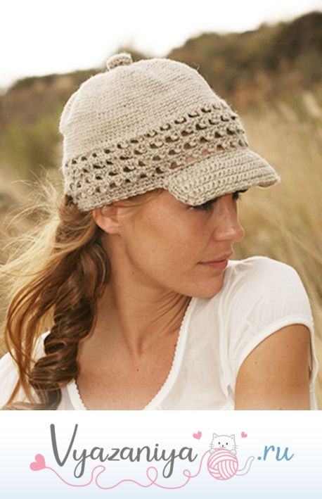 Стильная кепка крючком