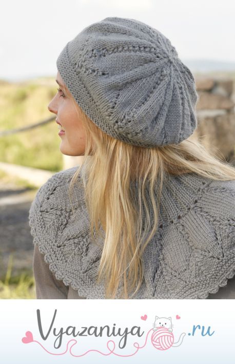 Комплект: манишка и берет