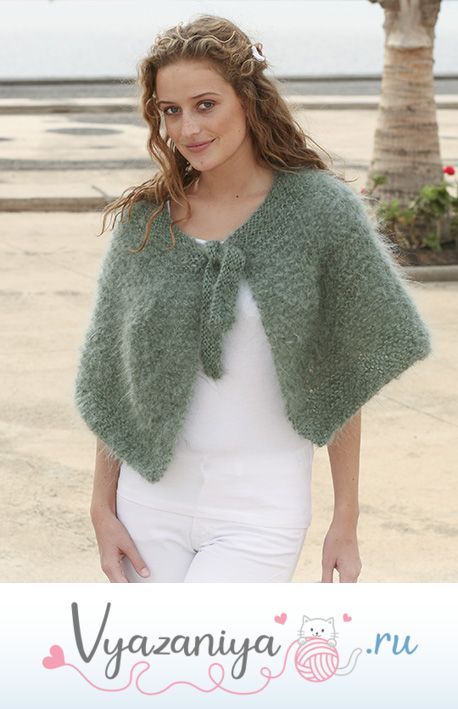 Накидка на плечи из мохера